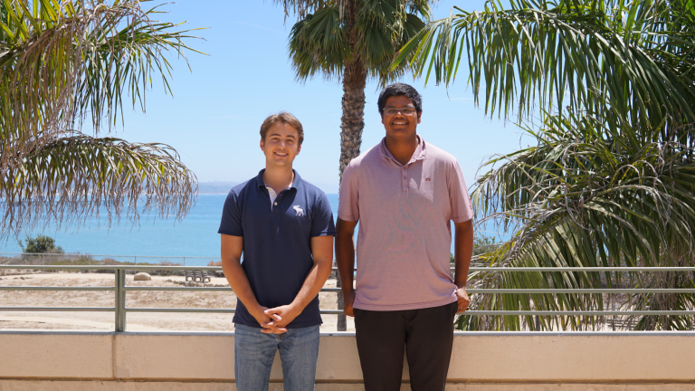 2022 Beckman Scholars Nick Godzik and Mihir Upadhye